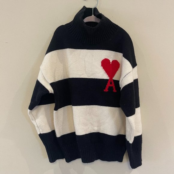 Kids Pullover Pull Raye Coeur 5/6Y - Picture 5 of 8